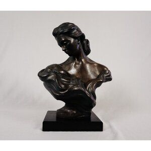 1991 Austin Productions Mother and Child Ceramic Bust Statue "Sweet Lullaby" AP6
